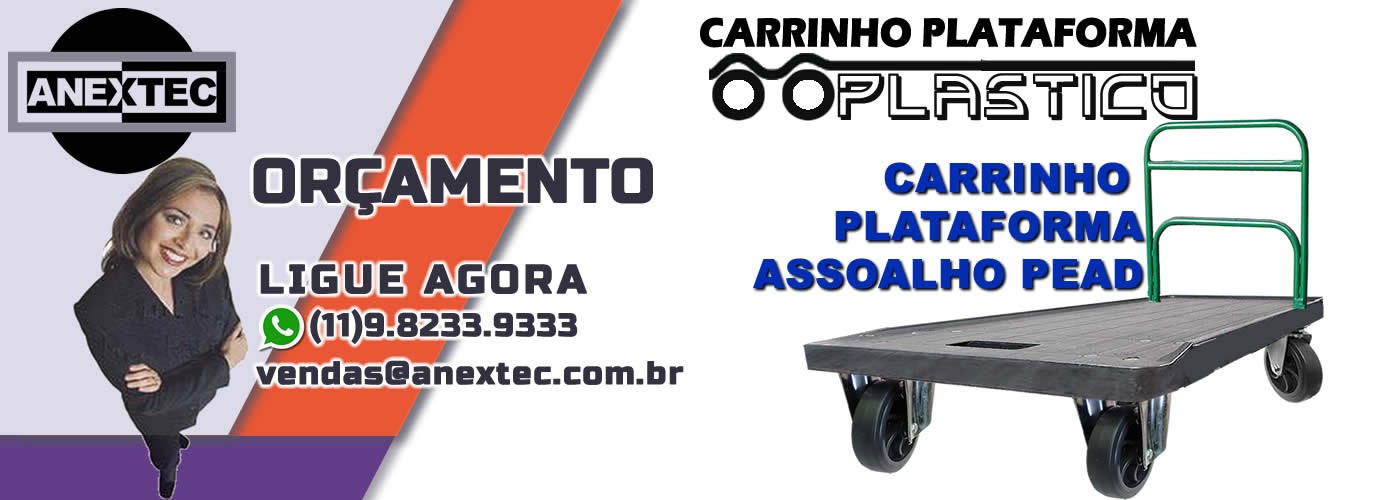carrinho plataforma plastico, carrinho plataforma 4 rodas plastico